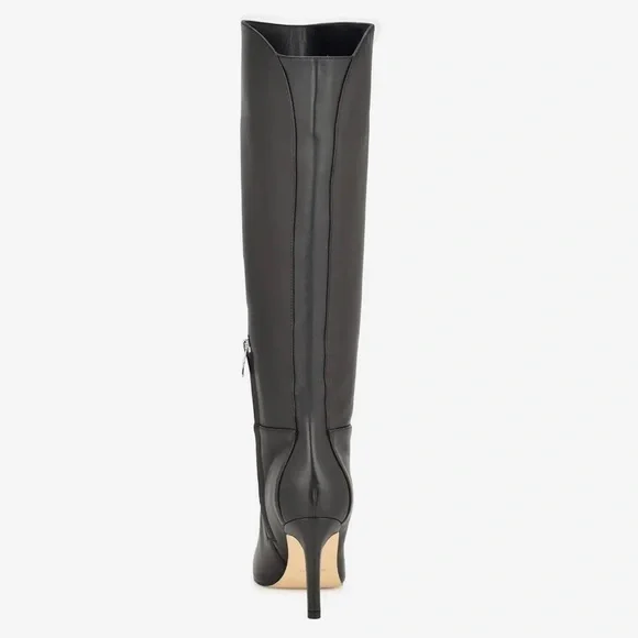 NIB Nine West Sancha black leather heeled boots… - Picture 4 of 6